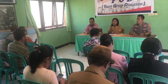 Satbinmas Polres Kupang Kota Gelar FGD di Kantor Lurah