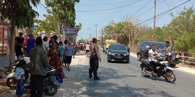 Jelang Pelantikan Presiden, Pengamanan Gereja di Wilayah Hukum Polres Kupang Kota Diperketat