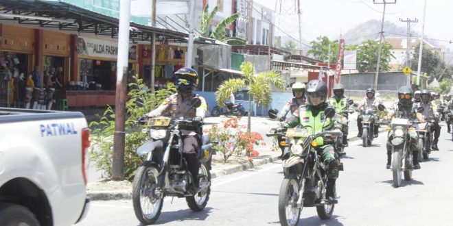 Polres TTU Gelar Patroli Skala Besar Bersama Kodim 1618 TTU