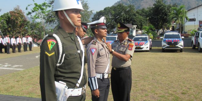 Polres Ende Laksanakan Apel Gelar Pasukan Ops Zebra Tahun 2019