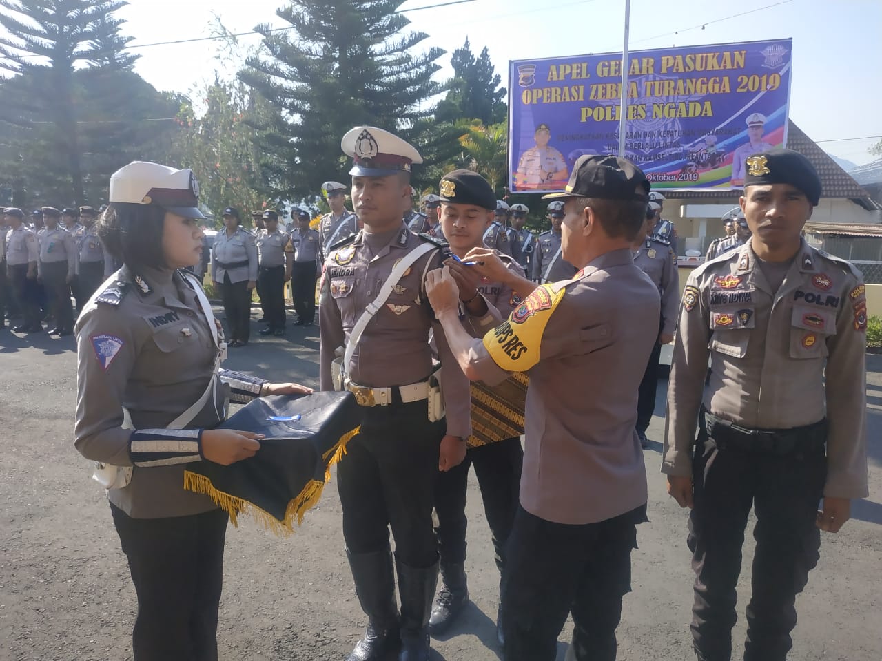 Polres Ngada Lakukan Gelar Pasukan Operasi Zebra Turangga 2019