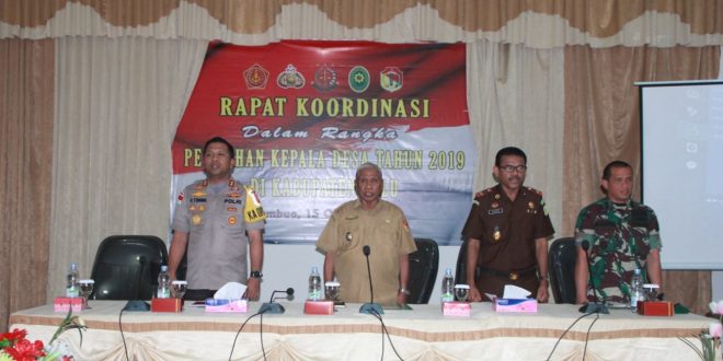 Jelang Pilkades 2019 Kapolres Belu adakan Rapat Koordinasi