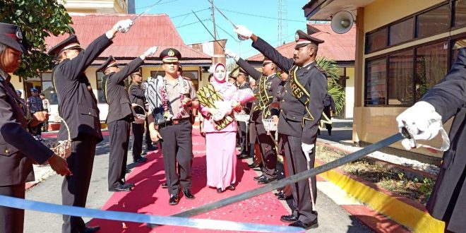 Polres TTS Sambut Pejabat Baru Kapolres TTS