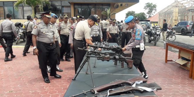 Kapolres TTS Pengecekan Alat Alutsista