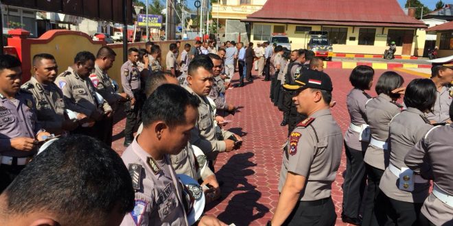 Kapolres TTS Menggelar Gaktibplin Terhadap Anggota Polres TTS