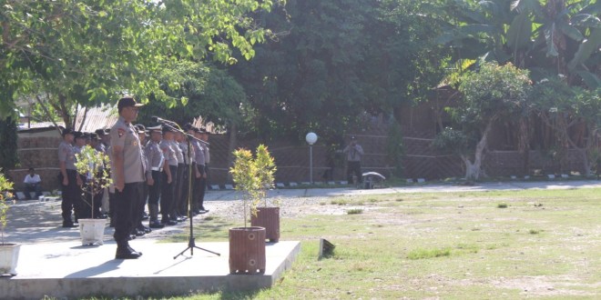 Wakapolda NTT Pimpin Apel Kesiapan Anggota Jelang Sidang Raya XVII di Sumba Timur