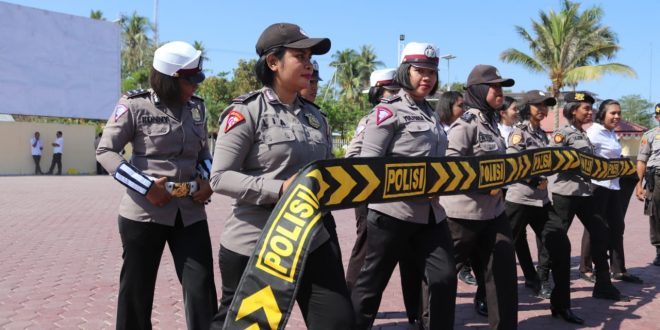 Polwan Polres Kupang Tingkatkan Kemahiran Dalmas