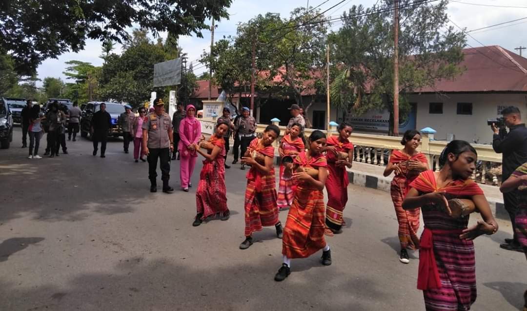 Polres Belu Sambut Kunjungan Kerja Perdana Kapolda NTT dan Ketua Bhayangkari Daerah NTT