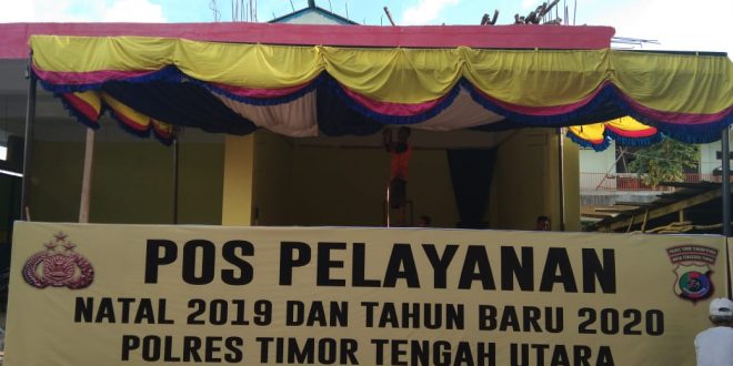 Sambut Natal dan Tahun Baru, Polres TTU Buka Dua Pos Pelayanan