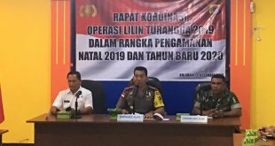 Jelang Natal 2019 Dan Tahun Baru 2020 Polres Alor Laksanakan Rapat Koordinasi dengan Inskait