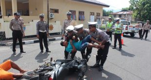 Menjelang Natal dan Tahun Baru Polres Alor Laksanakan Peningkatan Kemampuan TPTKP Laka Lantas