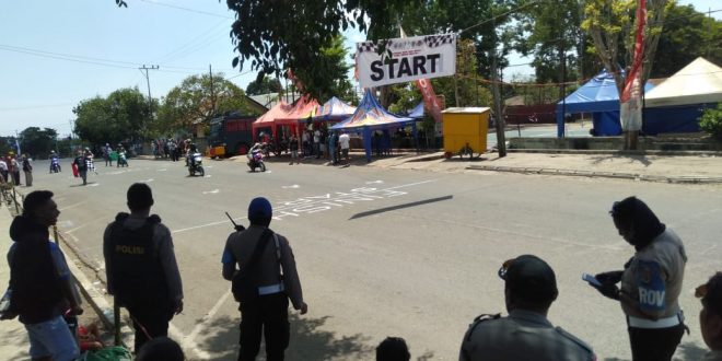 Personil Polres TTS Lakukan Pengamanan Road Race