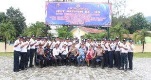 Kapolres Alor Pimpin Upacara HUT Satpam Ke – 39