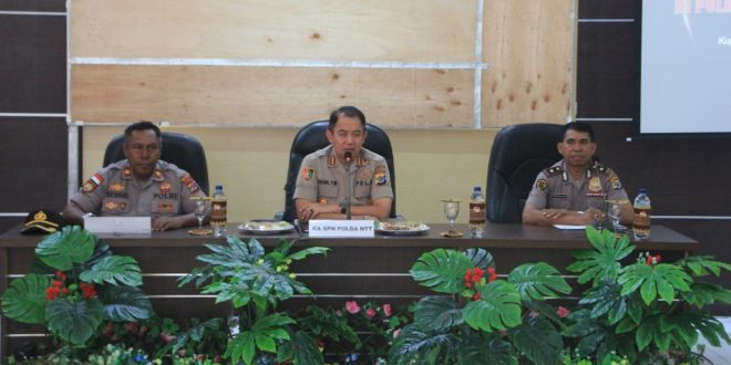 Dipimpin Ka SPN Polda NTT, Polres Belu Gelar Rakor Kesiapan Latja Siswa Diktuba Polri T.A 2019/2020