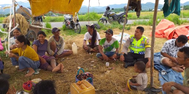 Anggota Bhabinkamtibmas Pondo Sampaikan Pesan Kamtibmas pada Warga Binaannya