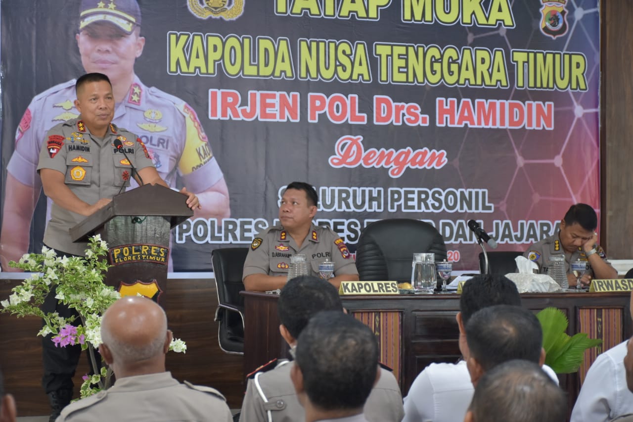 Tatap Muka Kapolda NTT Bersama Personil Polres Flotim