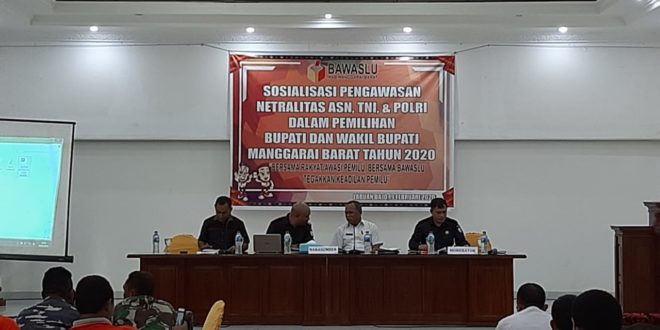 Kasat Reskrim Polres Mabar, menghadiri Sosialisasi Pengawasan Netralitas ASN, TNI dan Polri