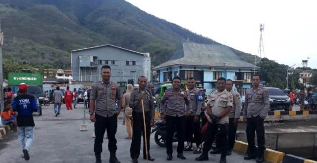 Antisipasi Gangguan Kambtibmas, Anggota Pos Pol KP3 Laut Lakukan Pengamanan