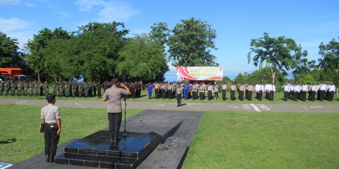 Kapolres Ende Pimpin Apel Gabungan Siaga Bencana Alam