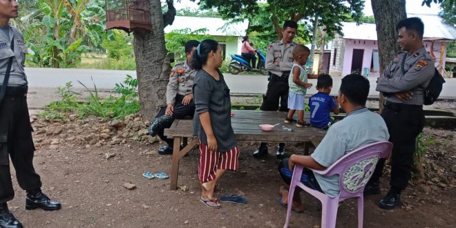 Ciptakan Keamanan, Satuan Sabhara Polres Kupang Kota Laksanakan Patroli dan Sambang Ke Rumah Warga