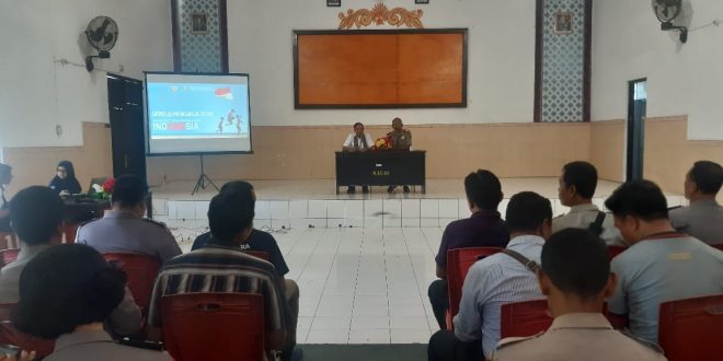 Personel Polres Ende Ikut Sosialisasi Sensus Penduduk Online 2020