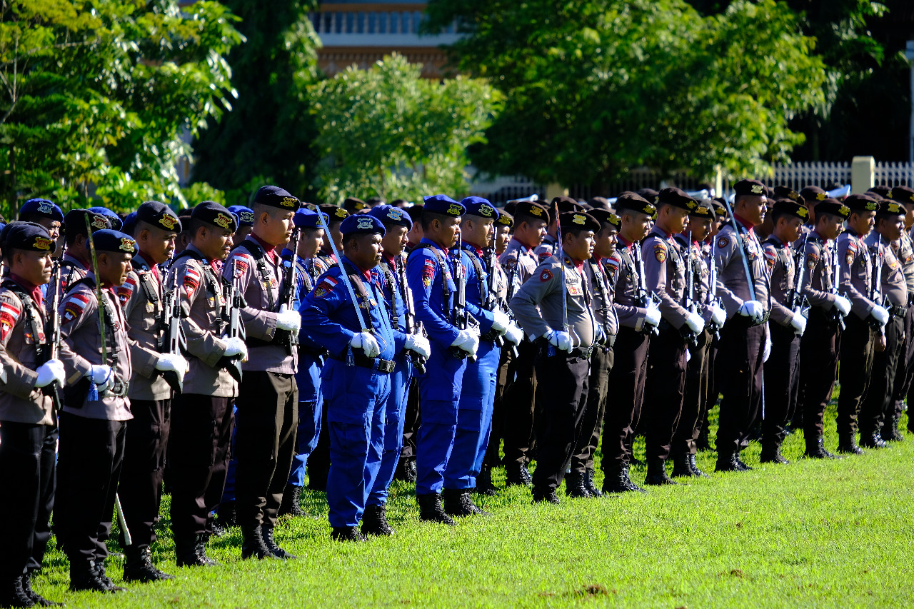 Upaya Meningkatkan Semangat Pengabdian, Polda NTT Gelar Upacara Bulanan