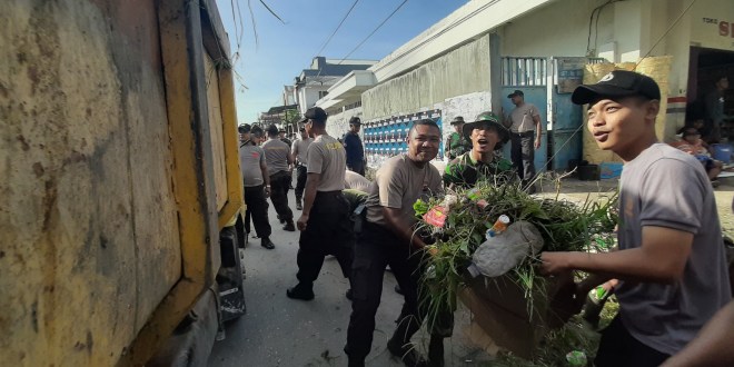 Cegah DBD dan Corona, TNI Polri Sumba Timur Kerja Bhakti Bersama