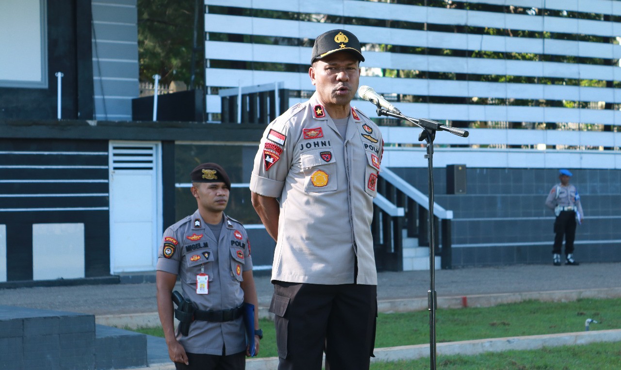 Wakapolda NTT Ingatkan Anggota Selalu Perhatikan Kebersihan Lingkungan dan Jaga Kesehatan