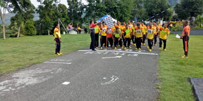 Polres Ende Gelar Tes Kesamaptaan Jasmani Dan Bela Diri Polri Berkala Tahap I Tahun 2020