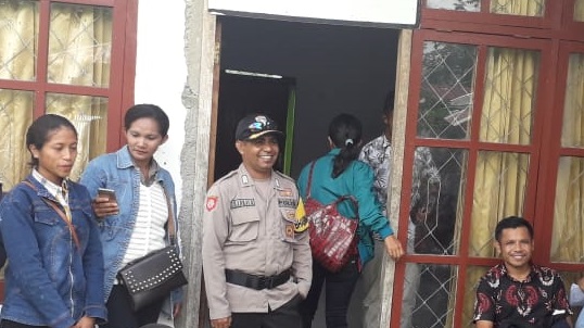 Seleksi Anggota PPS, Bhabinkamtibmas Desa Golo Cador Beri Pengamanan