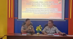 Tingkatkan Profesionalisme, Polres Alor Gelar Lat Pra Ops Bina Kusuma Turangga 2020