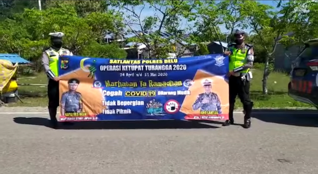 Penling di Ops Ketupat, Satlantas Polres Belu Imbau Masyarakat Untuk Tidak Mudik dan Selalu Jaga Keselamatan Saat Berkendara