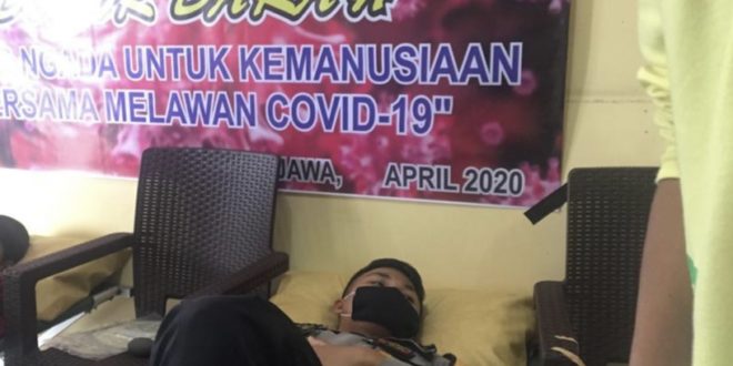 Polres Ngada Gelar Donor Darah untuk Bantu Pasien Covid-19